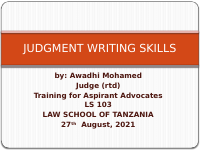 JUDGMENT WRITING LAW SCHOOL.pptx